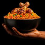 nigerian jollof rice and chicken