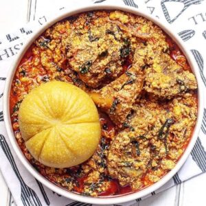 Egusi Soup and Eba